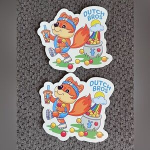 NEW Dutch Bros Rainbow 2024 Sticker. Set of 2!